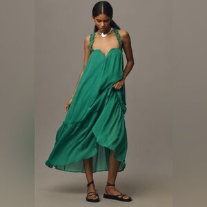 ✨ Anthropologie Sleeveless Chiffon Midi Dress XS